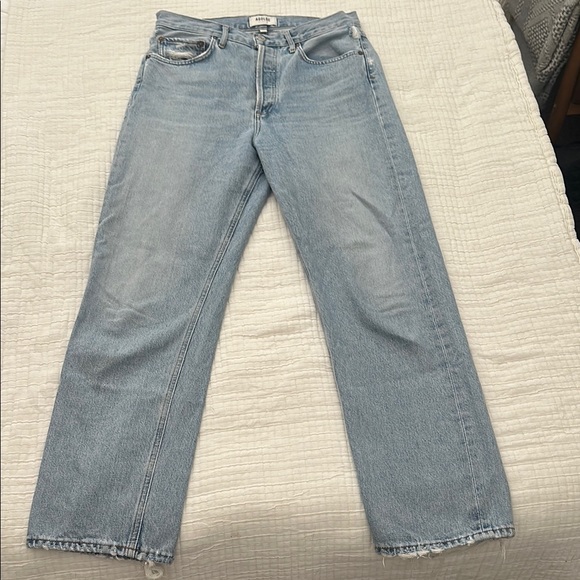 AGOLDE Light Wash Jeans - Picture 1 of 8